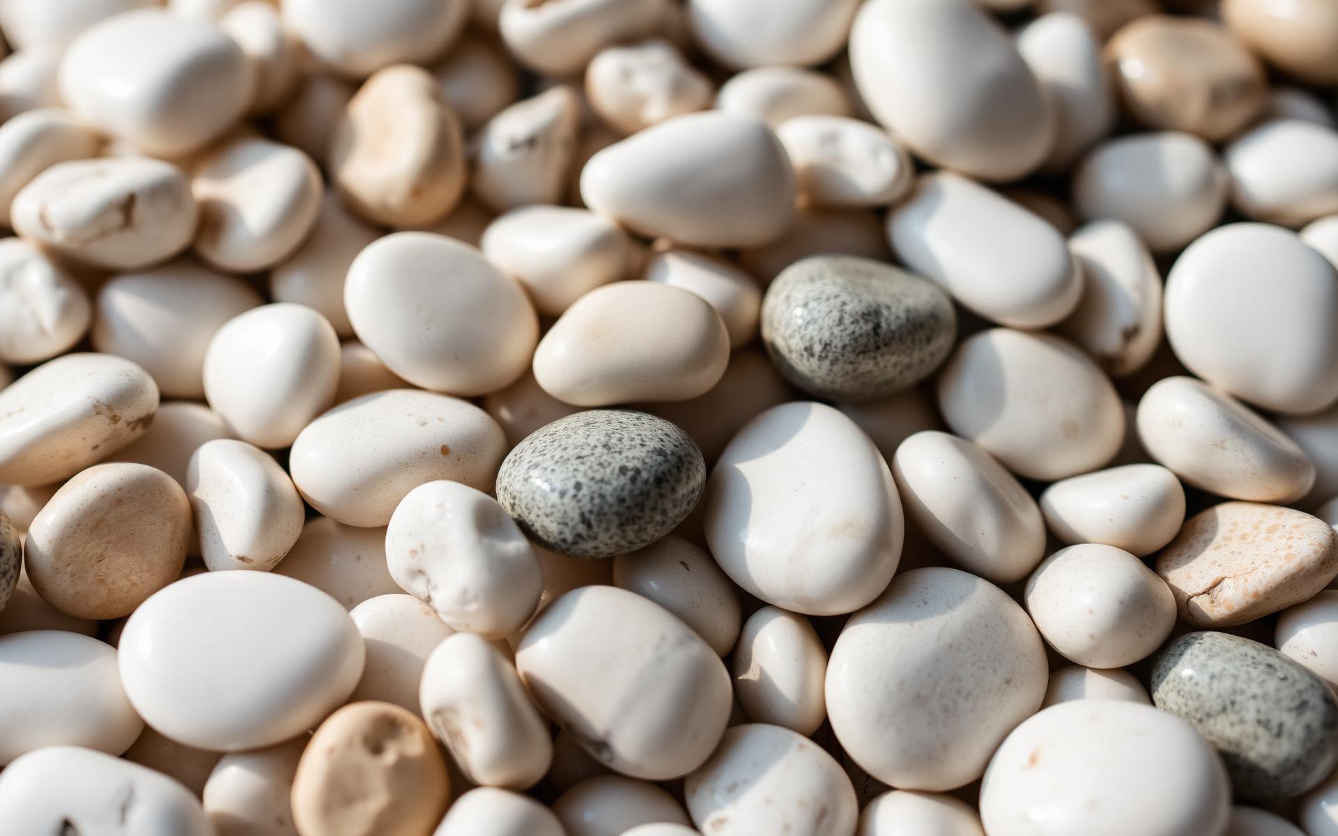 Premium natural pebbles and river stones